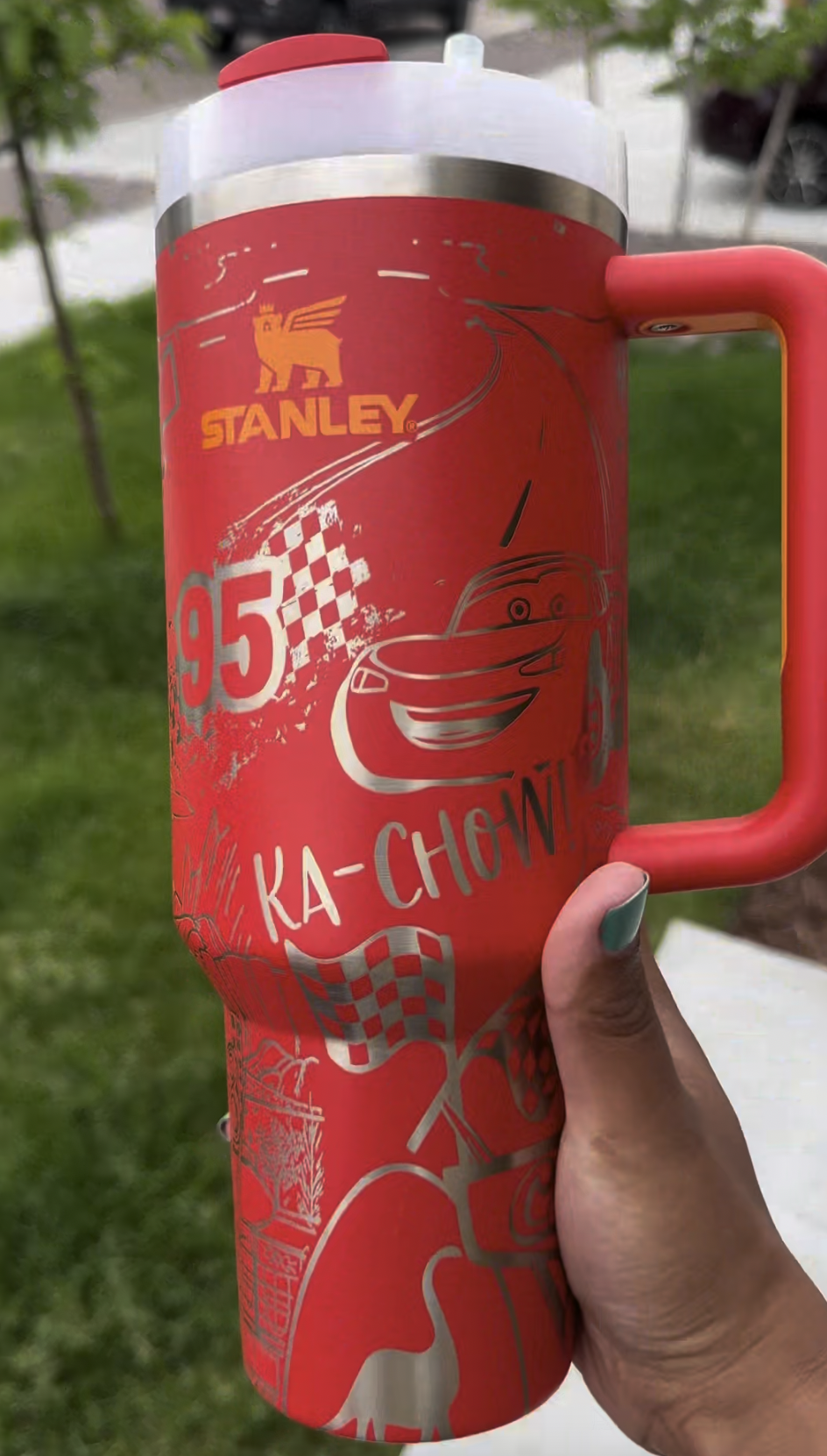 Lightning Red 40oz Tumbler