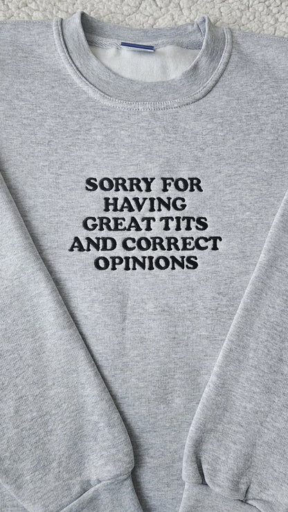 GREAT TITS AND CORRECT OPINIONS