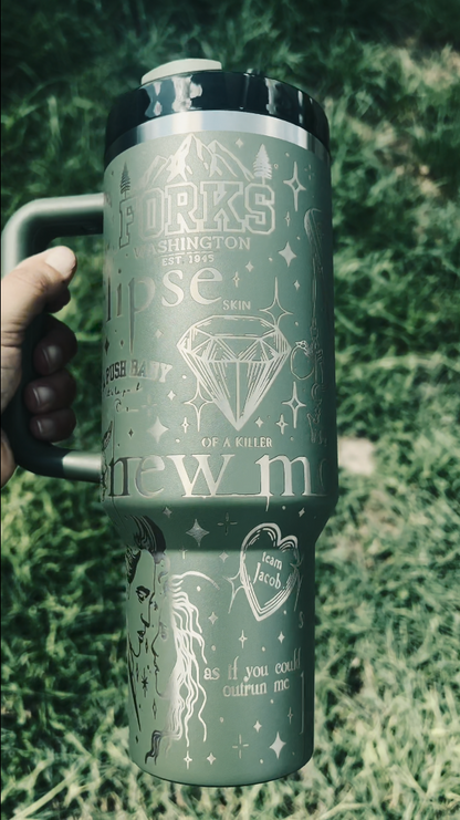 Stanley x Twilight theme Engraved  40 oz Tumbler