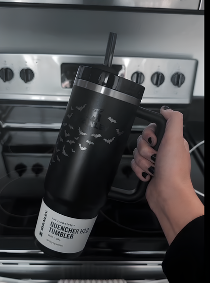 Bat Engraved Stanley 40oz Tumbler