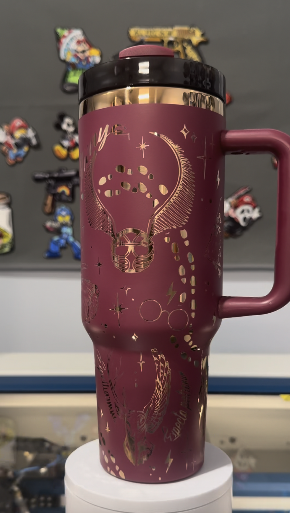 Wizard warp 40 Oz Tumbler -  Maroon