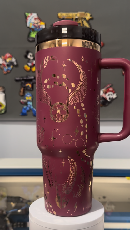 Wizard warp 40 Oz Tumbler -  Maroon