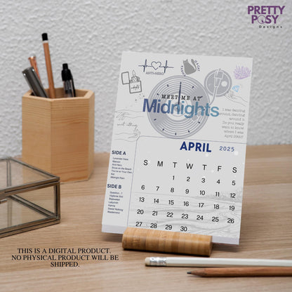 2025 Taylor Swift Desk Calendar (Instant Digital Download)