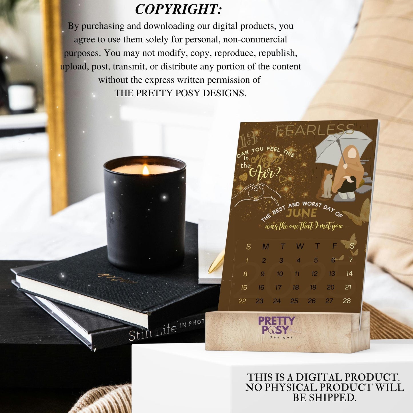 2025 Taylor Swift Desk Calendar (Instant Digital Download)