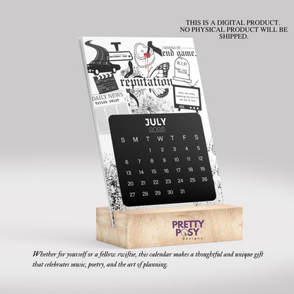2025 Taylor Swift Desk Calendar (Instant Digital Download)