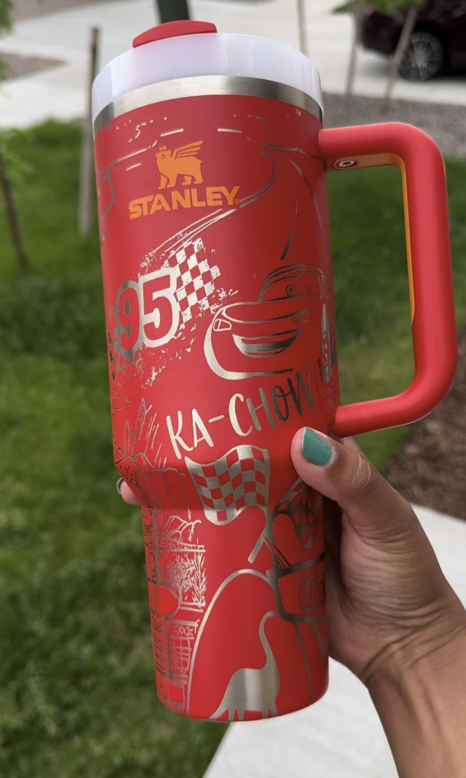 Lightning Red 40oz Tumbler