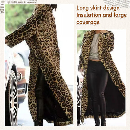 Leopard Velvet Trench Coat